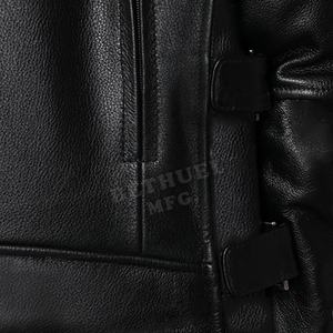 Chaqueta de Cuero Nueva con Logotipo Personalizado para Hombre, Chaqueta de Cuero Genuino de Moda al por Mayor para Hombre - Product Image 6