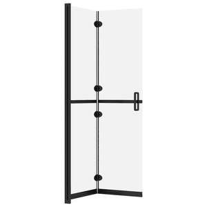Paroi de douche pliable 120x190 cm avec verre ESG dépoli pour cabine de douche - Product Image 5