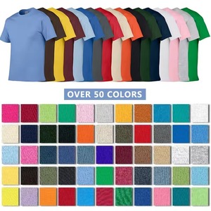 Camiseta de cuello redondo para hombre, 100% algodón peinado, informal, manga corta, con estampado personalizado, logotipo serigrafiado, bio lavado, MOQ bajo, tejido de punto. - Product Image 2
