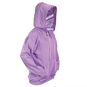 Sudadera con Capucha de Invierno de Alta Calidad, Extra Grande, Unisex, de Algodón de Lujo, Lisa, Personalizada, con Forro de Satén, para Hombre y Mujer - Product Image 2