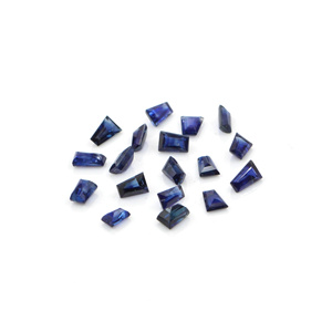 แซฟไฟร์สีน้ำเงินธรรมชาติที่ไม่ผ่านการบำบัดขนาด2x3x4มม. พลอยแซฟไฟร์เจียระไนธรรมชาติแบบหลวมสำหรับทำเครื่องประดับ - Product Image 1