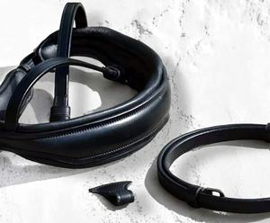 Banda para la nariz de doma de cuero de primera calidad más vendida para hebillas de acero inoxidable acolchadas de cuero suave de una sola brida - Product Image 2