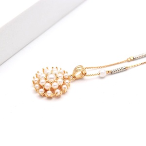 <b>Pearl</b> Pendant <b>Set</b> White <b>Pearl</b> Necklace Antique Style Bridal Wedding <b>Jewelry</b> Traditional Indian Gift for Her - Product Image 4