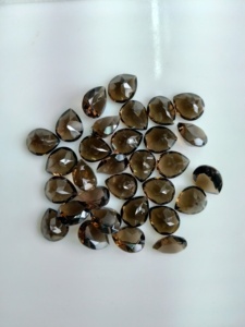 Cuarzo Ahumado Natural 10x8MM Corte Pera, Gema Suelta de la Mejor Calidad para la Fabricación de Joyas - Product Image 3