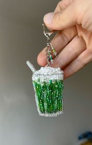 Porte-clés personnalisé avec nom, fermeture éclair ajustable, perles faites à la main, style plage, perles de rocaille colorées, tendance - Product Image 4