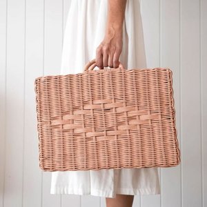 Luxury <b>Suitcase</b> for Men Women Children Handmade Rattan Travel Hand Luggage Hand Weaving Wicker <b>Suitcases</b> - Product Image 2
