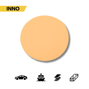 Disque de ponçage flexible en latex sur base papier, jaune doré, pour surfaces profilées - Product Image 6