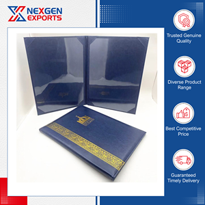 Venta exclusiva de portadocumentos de piel sintética de la más alta calidad para diplomas y certificados de graduación para compradores al por mayor de origen indio - Product Image 5