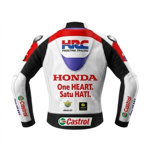 Luca Marini Motorbike MotoCP Cowhide Leather Track Riding/Racing Made To Measure Hump <b>Men's</b> <b>Biker</b> <b>Jacket</b>/Chaqueta CE Protector - Product Image 2