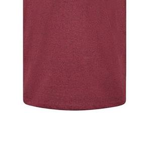 เสื้อยืดลำลองผู้ชายสำหรับฤดูร้อน ผ้าฝ้าย 100% ระบายอากาศได้ดี ทรงหลวม คอกลม แขนสั้น ผ้าถักเนื้อแน่น สีพื้น - Product Image 2