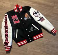 Streetwear décontracté Baseball Varsity Jackets pour hommes University Varsity Jackets personnalisés et en gros