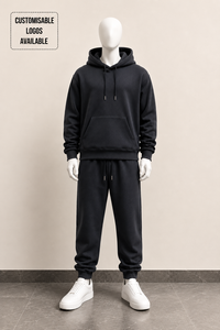 Ensemble molletonné lourd 300-500 GSM personnalisé, le plus vendu – Sweat à capuche et pantalon de jogging en molleton technique pour homme, style streetwear oversize, 2 pièces en tissu éponge - Product Image 5