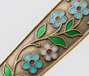 Cuillères à thé plaquées or de qualité supérieure avec motif floral, manche long, finition miroir, ensemble de couverts en métal durable pour la présentation à la maison - Product Image 2