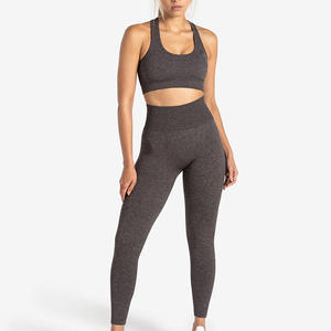 Super Soft High Stretch Two Piece Yoga Set Summer Short Sleeve <b>Flare</b> <b>Leggings</b> Breathable Sports Suits Adults Solid - Product Image 1