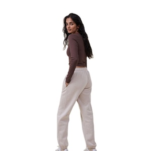 High Quality Womens Wear Casual Design Regular Fit <b>Elastic</b> Waist Heavyweight Wholesale Factory Price Winters Women's Joggers - Product Image 5