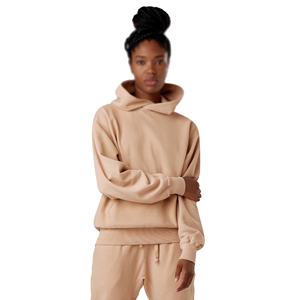 Produit vente chaude femmes sweats à capuche pantalons de survêtement femmes deux pièces couleur unie pulls veste tenue décontracté - Product Image 2