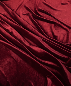 High Quality <b>Red</b> Velvet Fabric 100% Polyester Medium Weight 130 GSM Plain Dyed Woven Wrinkle Resistant Luxury Wedding Suits - Product Image 4