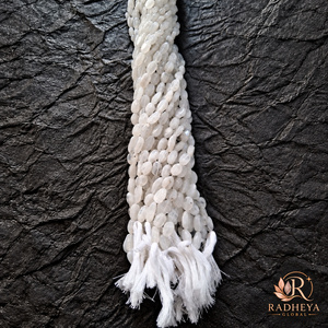 Cuentas Ovaladas Planas de Piedra Lunar Arcoíris Natural, Hilos de Cuentas Sueltas para Hacer Collares, Pulseras y Joyería - Product Image 3