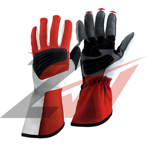 Gants de conduite de course automobile en cuir véritable personnalisés, perforés, respirants, compatibles écran tactile, style vintage, pour volant de sport automobile, OEM - Product Image 1
