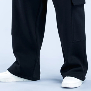 Pantalon de jogging cargo coupe droite personnalisé brodé pour homme, en molleton de coton épais, style baggy, idéal pour la gym et le streetwear – Nouveauté très demandée - Product Image 5