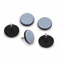 Glissières de remplacement en PTFE de 22 mm pour pieds de meubles en bois