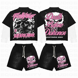 Conjunto Deportivo de Invierno para Hombre, de Alta Calidad, 100% Algodón, con Capucha, Estilo Urbano, Lavado Personalizado, Talla Grande - Product Image 3