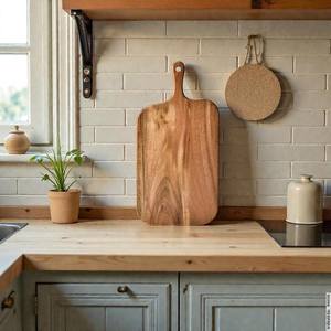 Grande planche à découper en bois pour couper le pain, le fromage, la viande, style restaurant professionnel, décoration de cuisine, best-seller - Product Image 3