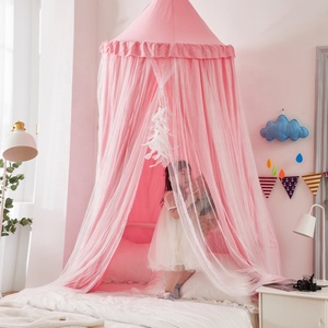 Nuovo a cupola a prova di polvere <span class=keywords><strong>zanzariera</strong></span> letto oscurante integrato tenda a cupola appeso arazzo testa per bambini tenda adulti - Product Image 6