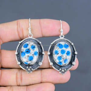 Handmade Solid 925 Sterling Silver <b>Earring</b> Amazing Jewelry Healing Stone <b>Earring</b> Gifts For Wife Silver Jewelry - Product Image 1