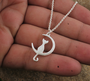 Kawaii Minimalist Cat Pendant Necklace <b>Silver</b> Plated Cute Animal Pet <b>Charm</b> for Women and Girls 2026 Trendy Dainty Kitten Jew - Product Image 2