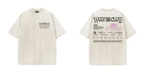 Camiseta Lisa Oversize para Hombre, Algodón Grueso, Impresión Personalizada, Venta al por Mayor, Proveedor de Ropa Urbana 2026 - Product Image 3