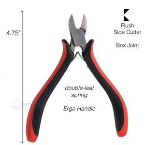 Pince coupante latérale de 5 pouces en acier inoxydable, coupe-fil de précision avec poignée ergonomique antidérapante pour la fabrication de bijoux - Product Image 2