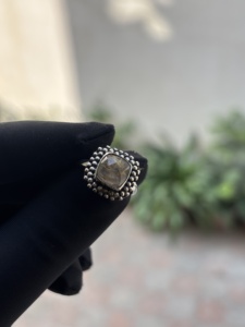 Designer 925 Sterling Silver Golden Rutile Bohemian Style Women's <b>Ring</b> Handmade Natural Fire Gemstone Jewelry Square Cut - Product Image 1