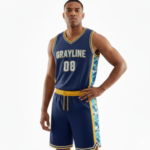 2026 Hot Selling New Style Basketball Uniforms Custom Design Sublimation Basketball Uniform Men Jersey Basketball Wear Set - Product Image 3