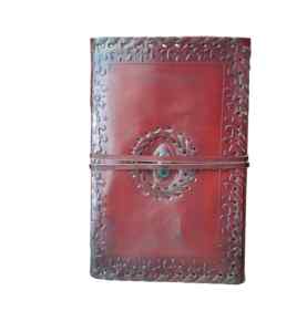 Mandala Design Leather Journal – Embossed Vintage Diary <b>Notebook</b>, Travel Writing Journal, Spiritual Sketchbook Gift - Product Image 5