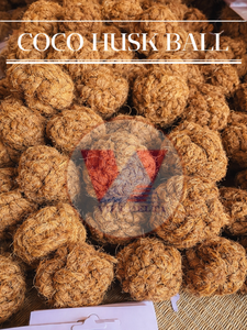 Pelota de fibra de coco para masticar para perros, pelota de cáscara de coco para masticar para perros, fabricante de juguetes ecológicos para mascotas de Vietnam ANGLE - Product Image 4