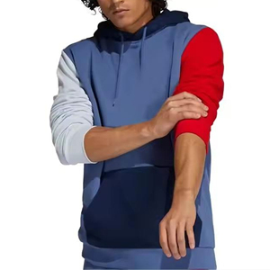 Sweat-shirts à capuche unisexes surdimensionnés en coton épais 500 GSM de haute qualité OEM, sans cordon, personnalisables avec logo, pour hommes - Product Image 3