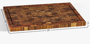 Planche à découper de luxe flexible en noyer noir à grain long, avec rainure pour jus, non toxique, compatible lave-vaisselle, épaisseur 1,5 cm, pour usage en cuisine - Product Image 4