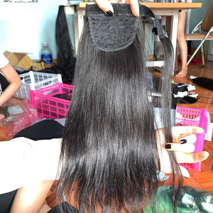 Extension de cheveux humains prix de gros queue de cheval de cheveux humains vietnamiens disponibles en longueur de 8 à 32 pouces - Product Image 4