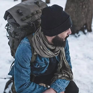 2026 New Warm Nylon Cuffed Cap Factory Manufacturer's Knit Stretch Beanie <b>Hat</b> for <b>Men</b> <b>Winter</b> Bobble Cap - Product Image 6