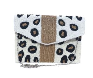 Bolso de mano tipo sobre tejido a mano con cuentas, de moda, estilo bohemio, para fiestas, bodas, y eventos festivos, para mujer - Product Image 2