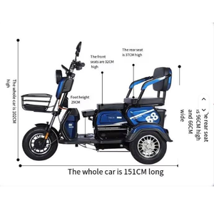 Hot Sales Electric <b>Trike</b> <b>Scooter</b> with 500W 800W Motor and 48V Battery for Adults - Product Image 4