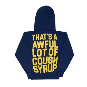 Vêtements pour hommes : Sweat à capuche de marque de créateur 'THAT'S a AWFUL LOT of COUGH SYRUP' pour hommes, en coton de luxe de qualité supérieure, épais, style streetwear - Product Image 4