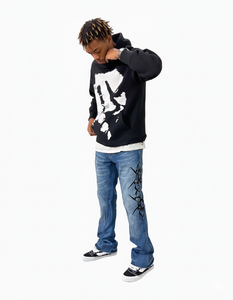 Sudadera con capucha personalizada con logo impreso digitalmente, 100% algodón, ecológica, transpirable, unisex para hombre, gran venta. - Product Image 4