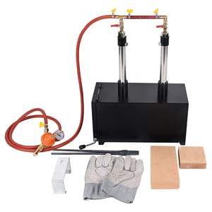 Fourneau à propane à double brûleur, 1 porte, grande capacité, fourneau pour maréchaux-ferrriers, fourneau carré à propane, fourneau industriel à propane, Pro Knife - Product Image 1