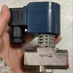 โต๊ะเหล็กอุตสาหกรรมสกรู220VAC 1/2นิ้ววาล์วโซลินอยด์ไอน้ำอุณหภูมิสูงควบคุมการไหล - Product Image 1