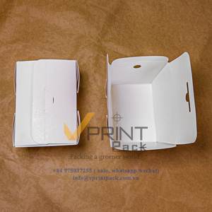 กล่องใส่กระดาษแบบย่อยสลายได้นำออกได้สำหรับบริษัทเวียดนามกล่องลวดที่มีหูหิ้วป้องกันการรั่วซึมสามารถวางซ้อนกันได้-มีลายนูนให้เลือก - Product Image 5