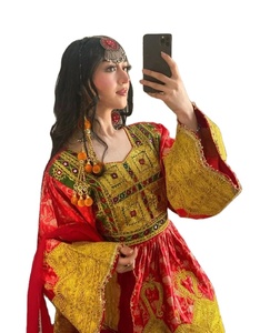 Signature Release Kuchi Vintage Chiffon Tribal Women <b>Dress</b> Authentic Stitching <b>Long</b> Sleeve Ethnic Bulk Afghan <b>Dresses</b> Resellers - Product Image 6