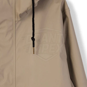 Manteau imperméable respirant et écologique pour homme, fabriqué au Pakistan, nouveau style 2026, décontracté, à capuche, manches longues, personnalisable - Product Image 5