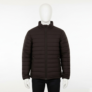Best Quality Cheap Price OEM Service Men Puffer <b>Jacket</b> Custom Design Wholesale Stand Collar Embroidery Front Logo Winter - Product Image 1